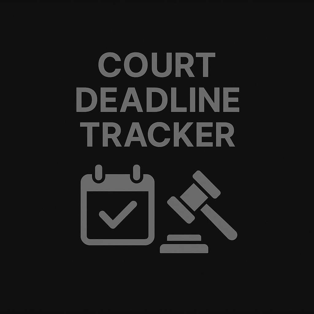 Court Deadline Tracker